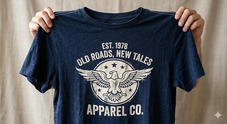 discharge printing t-shirts process showing dye removal from dark reactive-dyed cotton fabric