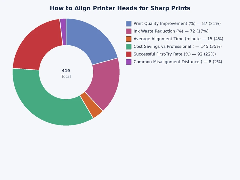 Chart comparing print head alignment frequency recommendations across different printer use cases