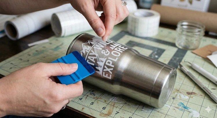 How to Apply Vinyl to a Tumbler Without Bubbles