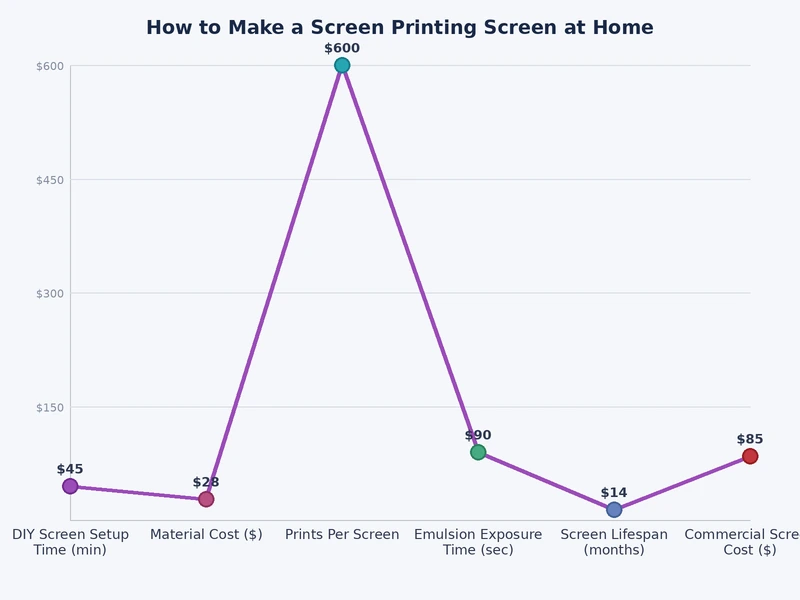 bar chart comparing mesh count ranges and their ideal ink types and use cases for DIY screen printing