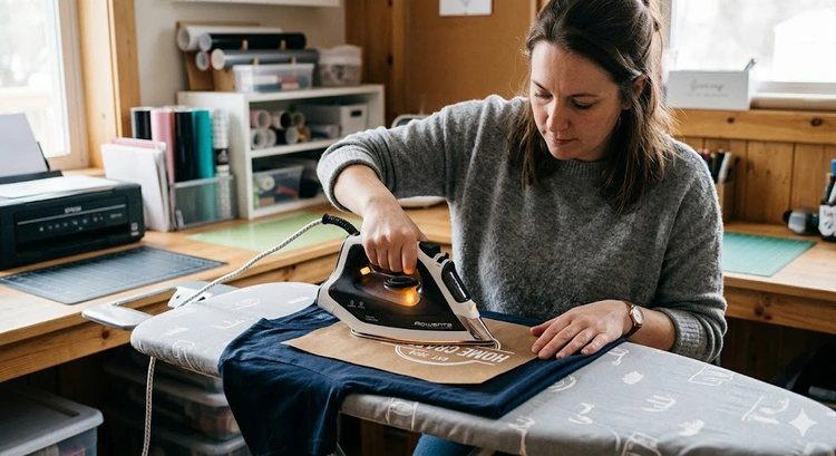 how to make iron on patches with cricut — colorful custom HTV patches on felt and denim blanks