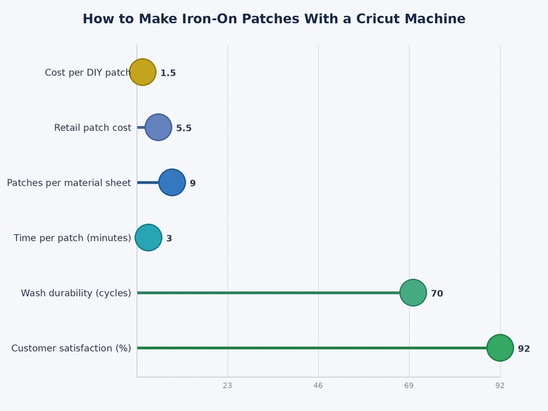 chart comparing HTV types for cricut iron-on patches by cost, durability, and finish