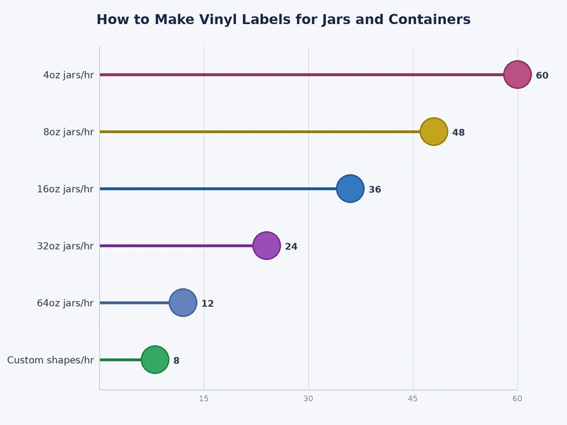 bar chart comparing durability ratings of different vinyl types for jar labels