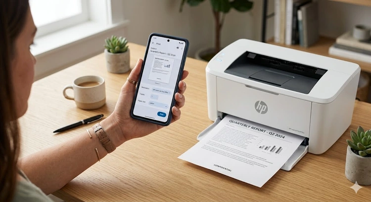 how to print from Android phone wirelessly to a modern inkjet printer