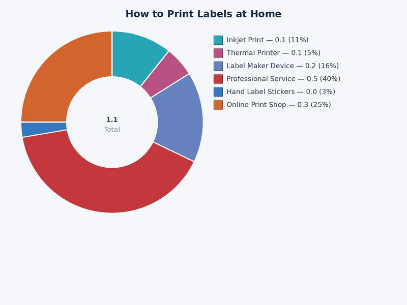 comparison chart of inkjet vs laser vs thermal label printing methods cost and performance