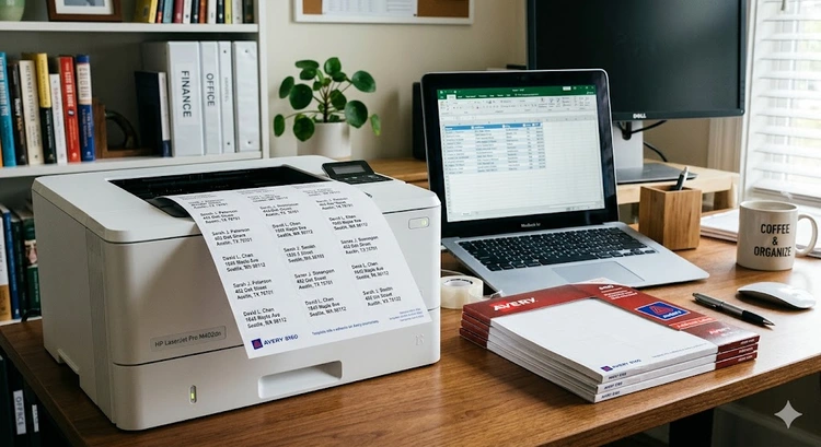 How to print labels from Excel using Word mail merge with Avery label sheets