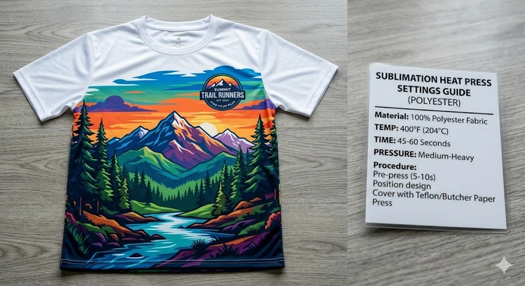 how to print on polyester t-shirts using sublimation heat press and DTF transfer methods