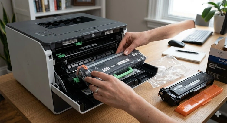 How to replace a toner cartridge in a laser printer — step-by-step overview
