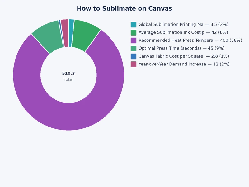 chart comparing sublimation canvas substrate types by color output, ease of use, and cost