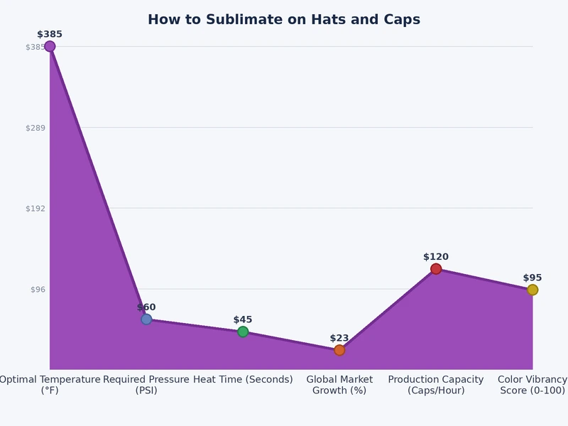 Chart comparing temperature, dwell time, and pressure parameters across hat press categories