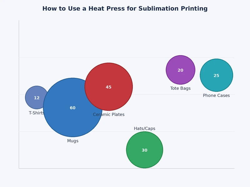 sublimation heat press temperature time and pressure settings chart for different substrates
