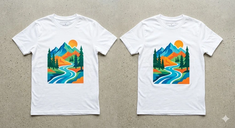 Infusible ink transfer sheet and heat transfer vinyl roll side by side on a crafting mat