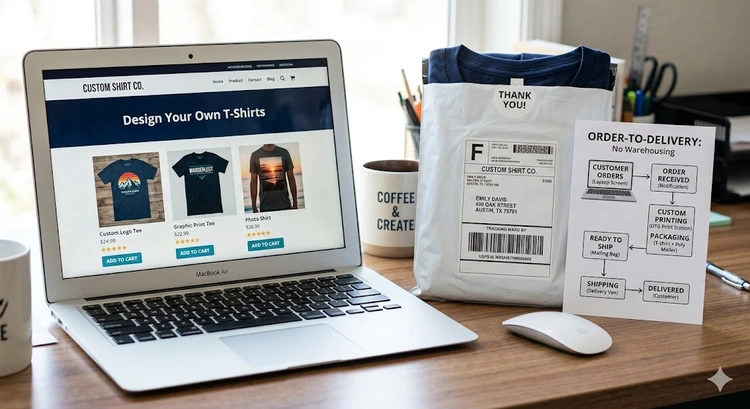 How to Start a Print-on-Demand T-Shirt Business with No Inventory