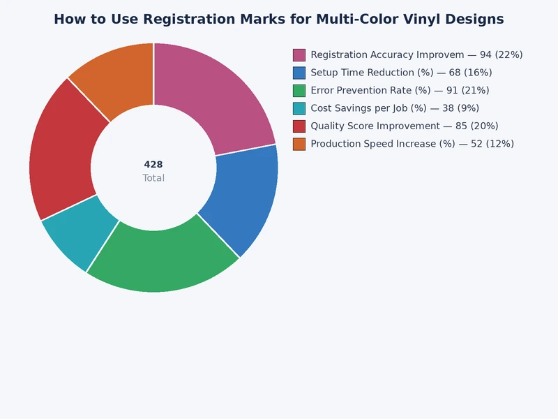Chart comparing registration mark accuracy across Cricut, Silhouette, and professional vinyl plotter platforms