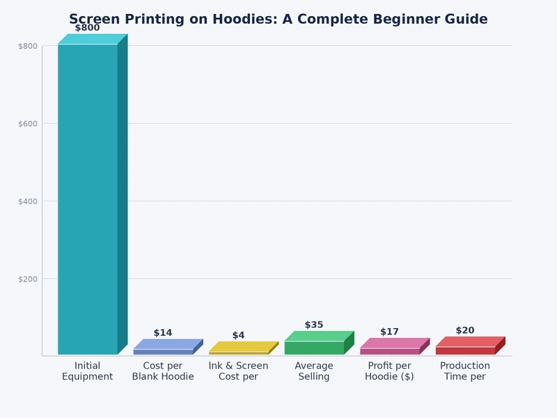 chart comparing ink types, mesh counts, and recommended settings for screen printing on hoodies