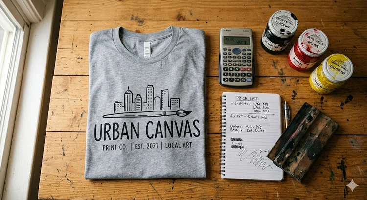 screen printing pricing guide showing how much to charge for screen printing per shirt