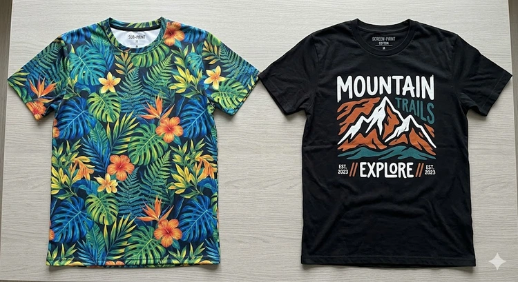 Screen Printing vs Sublimation Printing: Key Differences