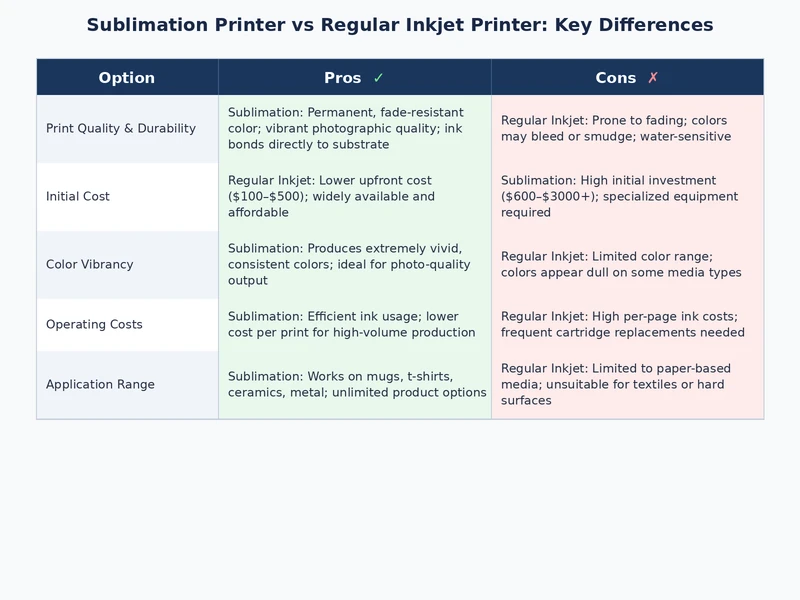 Sublimation printer vs regular inkjet printer output comparison showing fabric durability after washing