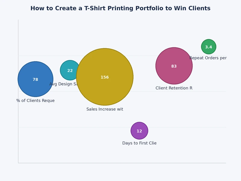 bar chart comparing client conversion rates for printers with and without a curated portfolio