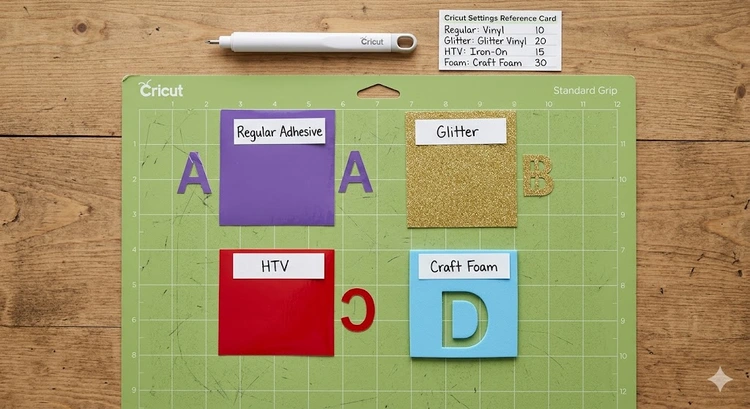 Vinyl Cutting Blade Settings Guide: Pressure, Speed, and Passes by Material
