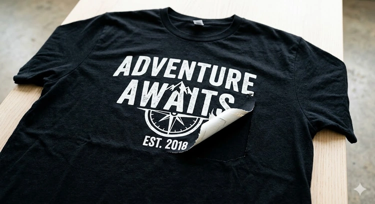 heat transfer vinyl peeling off shirts at the edge after washing