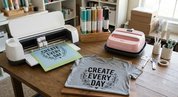 How to Use Cricut Iron-On Vinyl with a Heat Press Machine