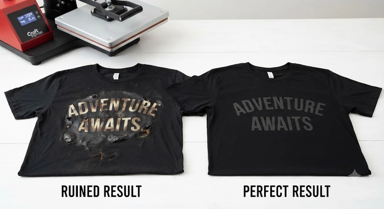 Common heat press mistakes that ruin t-shirts during the pressing process