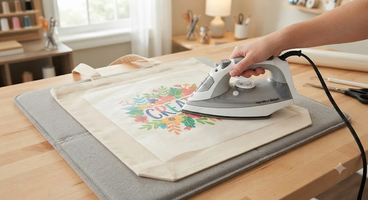 How to Apply Heat Transfer Vinyl to Canvas Tote Bags