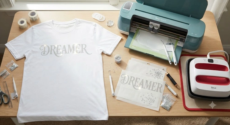 How to Make a Rhinestone T-Shirt with a Cricut