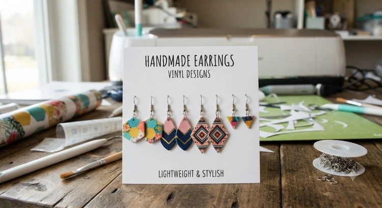 How to Make Vinyl Earrings With a Cricut or Silhouette