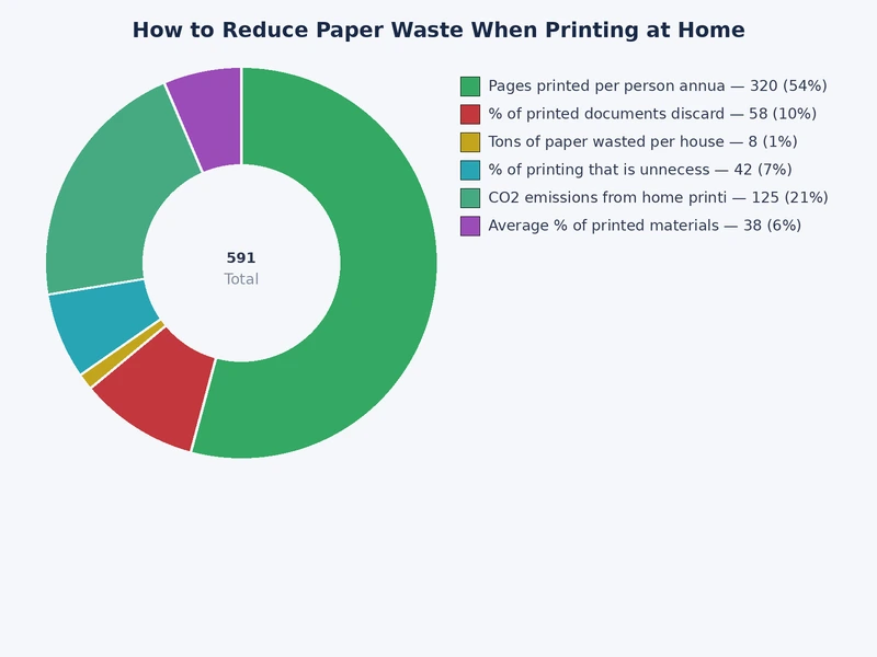 Chart comparing paper savings achieved by different home printing techniques including duplex, draft mode, and n-up printing