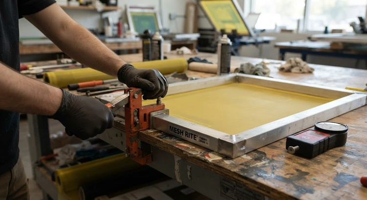How to Stretch and Re-Tension Screen Printing Mesh