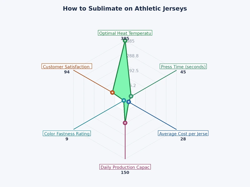 Chart comparing sublimation, screen printing, and HTV for athletic jersey printing