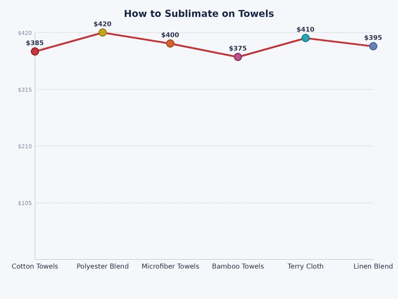 chart comparing polyester content percentages and color vibrancy outcomes for sublimating on towels