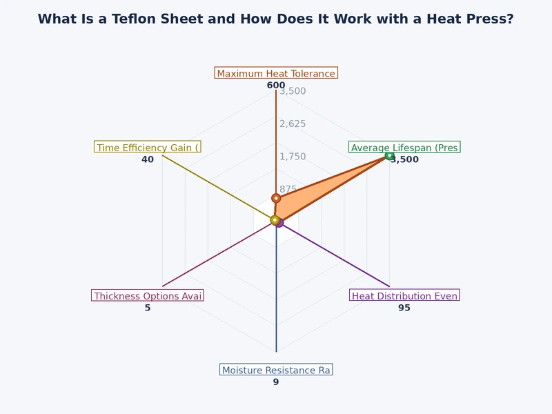 Bar chart comparing heat distribution consistency with and without a teflon sheet heat press barrier